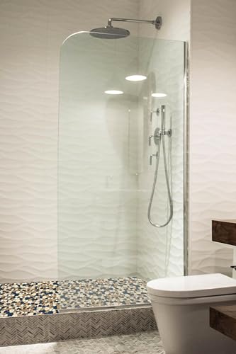 Elephantile Brown Blue Pebble Shower Floor Tile