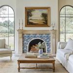 Tretizl 10 Sheets Peel and Stick Backsplash, Peel and Stick Tiles, Marble Look Wall Tiles Backsplash for Kitchen and Bathroom, Livingroom, 12”x12”,Blue&Grey