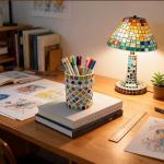 1100pcs Mixed Colors Glass Mosaic Tiles, DIY Mosaic Tiles for Crafts, 2.2lbs Crystal Stained Glass Tiles, Children Handmade DIY Art Craft Projects for Home Decoration