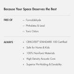 VIVELDA Large Bulletin Board Kit 48x36- Minimalist Wall Art to Replace Your Old Cork Boards for Walls for Office Decor - 24-Pack Semi-Circle Felt Wall Tiles for Home Office Décor (Limestone)