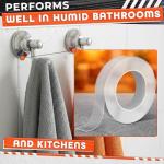 1.18" X 235" Heavy Duty Clear Double Sided Tape – Strong Double Sided Adhesive Tape – Wall Decoration, DIY, Office and Home Projects, No Tools Needed | Works on Tile, Glass, Wood, Metal, and Plastic