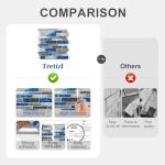 Tretizl 10 Sheets Peel and Stick Backsplash, Peel and Stick Tiles, Marble Look Wall Tiles Backsplash for Kitchen and Bathroom, Livingroom, 12”x12”,Blue&Grey