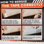 1.18" X 235" Heavy Duty Clear Double Sided Tape – Strong Double Sided Adhesive Tape – Wall Decoration, DIY, Office and Home Projects, No Tools Needed | Works on Tile, Glass, Wood, Metal, and Plastic