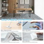 Art3d 15 Sq.ft Peel and Stick Floor Tiles, 10Pcs Luxury Vinyl Plank Flooring Wood Look, Adhesive and Waterproof Tile Sticker for Bedroom, Living Room, Kitchen, Dust Grey