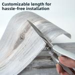 Art3d 15 Sq.ft Peel and Stick Floor Tiles, 10Pcs Luxury Vinyl Plank Flooring Wood Look, Adhesive and Waterproof Tile Sticker for Bedroom, Living Room, Kitchen, Dust Grey