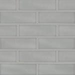 MSI Morning Fog 4 inch x 12 inch Handcrafted Glazed Ceramic Subway Tile for Kitchen Backsplash, Wall Tile for Bathroom, Shower Wall Tile, 4x12 inch Mosaic Tile, Gray-Light