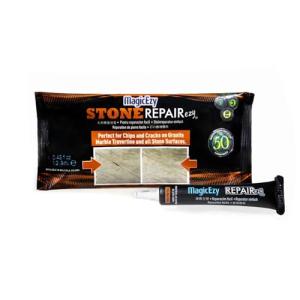 MagicEzy Stone RepairEzy (Chocolate Brown): Stone Fix - Repair Chipped and Cracked Granite Tiles and Countertops Fast - Marble, Granite and Travertine Repair Kit - Super Strong