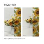 Flortlias Pre Cut Square Window Privacy Film Tiles, Frosted Stained Glass Window Cling Static Cling for Bathroom Glass Door UV Protection, Summer Sunflower 12 Tiles