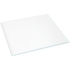 Plymor 6" Square, 3mm Thick Beveled Clear Glass