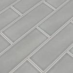 MSI Morning Fog 4 inch x 12 inch Handcrafted Glazed Ceramic Subway Tile for Kitchen Backsplash, Wall Tile for Bathroom, Shower Wall Tile, 4x12 inch Mosaic Tile, Gray-Light