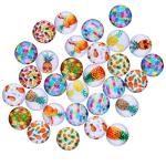 HAUTOCO 200pcs 10mm Glass Cabochons Round Clear Cabochons Dome Tiles for Earring Necklace Pendant Ring Keychain DIY Craft Jewelry Making
