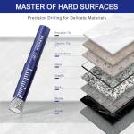 6 Pcs Diamond Drill Bit Set for Porcelain, Tile, Ceramic, Pots, Glass, Granite, Concrete, Masonry, Stone, Premium Industrial Diamond Grit, Drill Bits for Efficient Precise Drilling