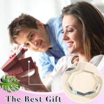 Seajan 2 Pcs Glass Paperweight Clear Glass Tiles Paperweight Decorative Block for Home Decor Crafts Projects Ornaments Book (Octagon)