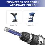 6 Pcs Diamond Drill Bit Set for Porcelain, Tile, Ceramic, Pots, Glass, Granite, Concrete, Masonry, Stone, Premium Industrial Diamond Grit, Drill Bits for Efficient Precise Drilling