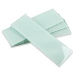Light Green 4x12 Inch Glass Subway Tiles