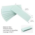 Light Green 4x12 Inch Glass Subway Tiles
