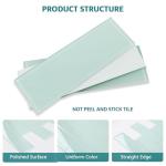 Light Green 4x12 Inch Glass Subway Tiles