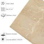 Tenedos Soft Beige 8x8 Matte Porcelain Tile