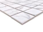 Satori Statuario White Grey Square Matte Tile