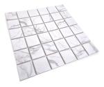 Satori Statuario White Grey Square Matte Tile