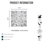 Vintage Blue Gray 6x6 Matte Porcelain Tile