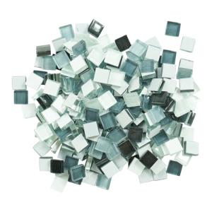 Iridescent Square Glass Mosaic Tiles for DIY Projects