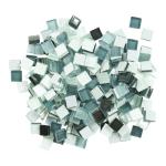 Iridescent Square Glass Mosaic Tiles for DIY Projects