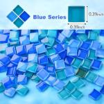 Colored Glass Mosaic Tiles, 10x10mm, 100g