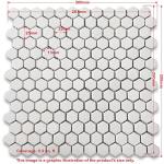 Moleanos Beige Hexagon Mosaic Tile for Shower