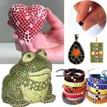 Silver Grey Glazed Ceramic Mosaic Tiles, 1000 Pcs