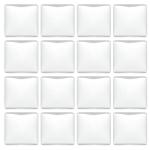 Transparent Glass Cabochons - 60 Pcs, 12mm Square