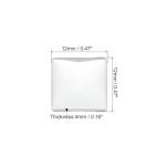 Transparent Glass Cabochons - 60 Pcs, 12mm Square