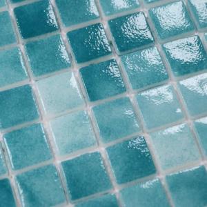 Deep Sea Blue & Teal Glass Mosaic Tile