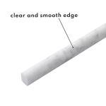 Carrara White Marble Pencil Liner Tile Trim