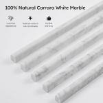 Carrara White Marble Pencil Liner Trim - 10 Pack