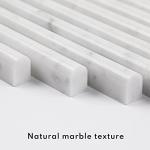 Carrara White Marble Pencil Liner Tile Trim