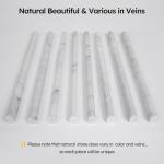 Carrara White Marble Pencil Liner Trim - 10 Pack