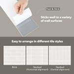 HAILSEA Peel and Stick Marble Tiles - Beige Rosa