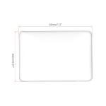 30Pcs Clear Rectangle Glass Dome Tiles