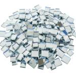 500G Silver Mirror Glass Tiles for DIY Crafts