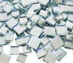 500G Silver Mirror Glass Tiles for DIY Crafts