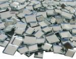 500G Silver Mirror Glass Tiles for DIY Crafts