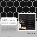 Midnight Hex Matte Porcelain Mosaic Shower Tile