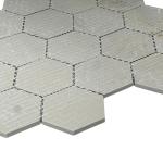 Midnight Hex Matte Porcelain Mosaic Shower Tile