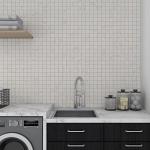 Daltile 2" x 2" Matte Calacatta Mosaic Tile