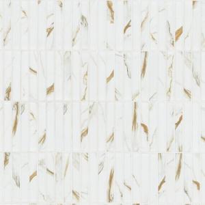 Calacatta Gold 12x12 Matte Porcelain Mosaic Tile
