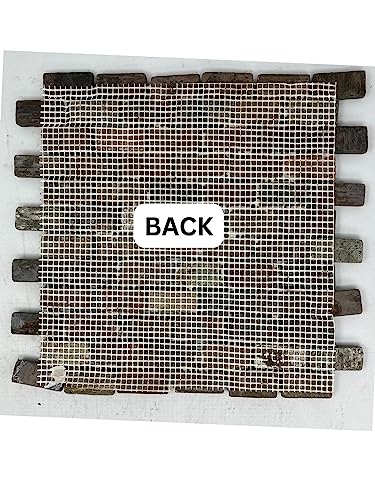 Peacock Slate Rustic 1x2 Tumbled Tile Sheet