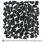 Youway Style Black Glass Mosaic Tiles for Crafts Bulk,200g Broken Glass Pieces for DIY Spring Mosaic Art Kit Decor,Garden Mosaic Supplies