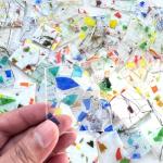 ILLUCKAI 2.2lb Stained Glass Scraps Floral Patterns Collection, Irregular Stained Glass Sheets for Crafts, Mosaic Pieces Tiles for Mosaic Making and Home Decor