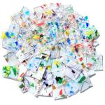 ILLUCKAI 2.2lb Stained Glass Scraps Floral Patterns Collection, Irregular Stained Glass Sheets for Crafts, Mosaic Pieces Tiles for Mosaic Making and Home Decor